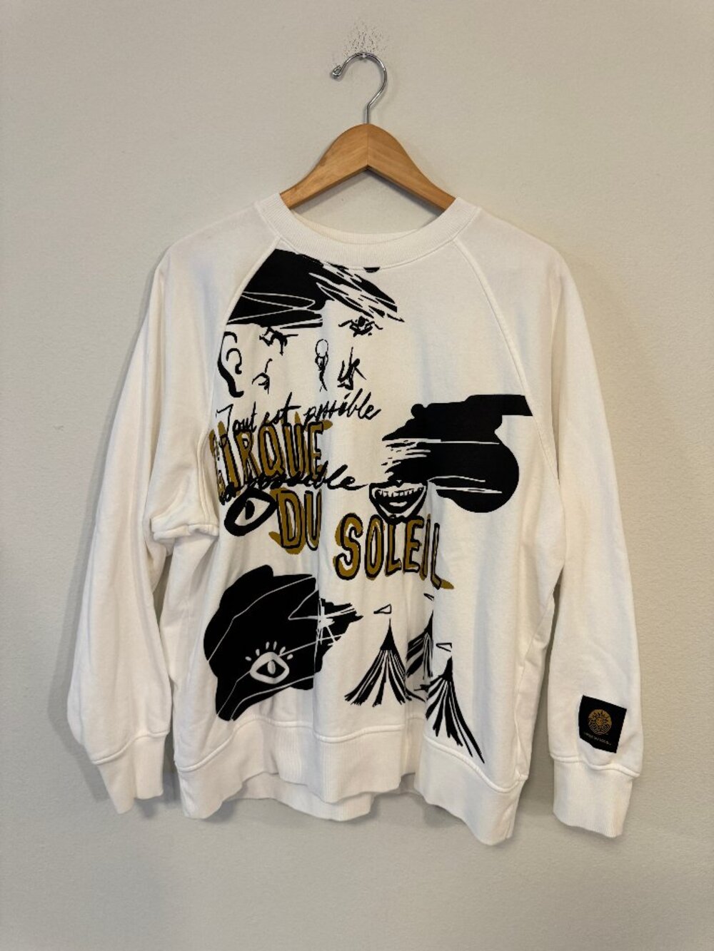 Cirque du Soleil Tout Est Possible Graphic Crewneck Sweatshirt Mens XL White